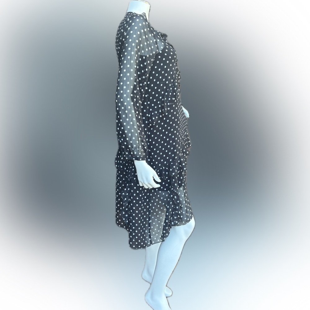 Maeve by Anthropologie Long Sleeve Polka Dot Dress in size Small